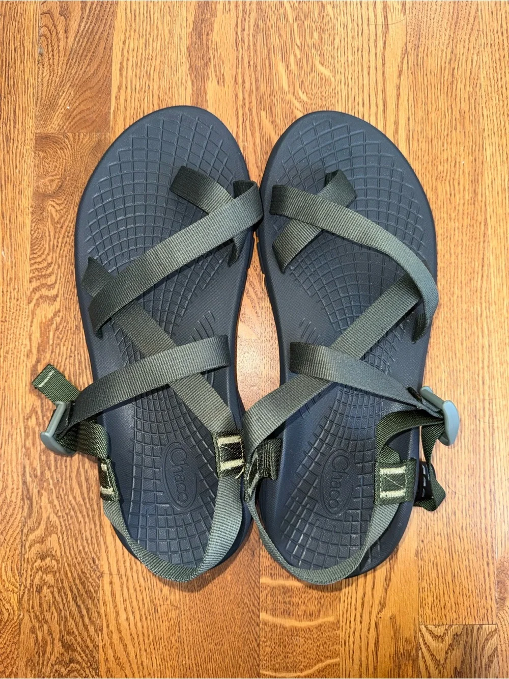 Brand New Sporty Olive Green Chacos